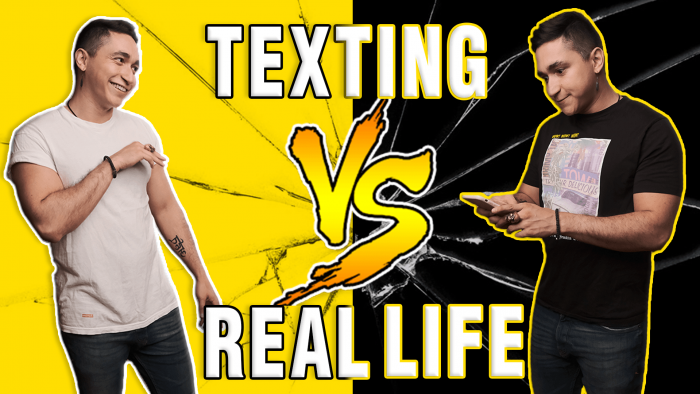 Texting a Girl Vs Talking To a Girl 